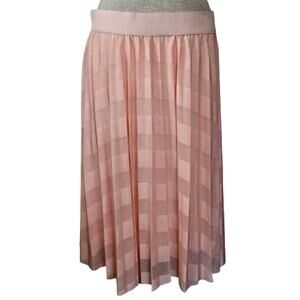Light Pink Lace Midi Skirt Size Large